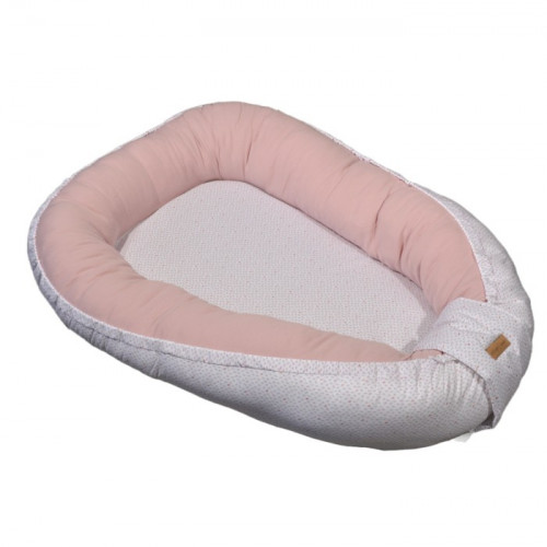 Baby Oliver Des.402 Φωλιά Διπλής όψης-Πλεκτό Ζέρσεϋ Σάπιο Μήλο 100% Βαμβάκι- 75x110 ανοικτή διάσταση