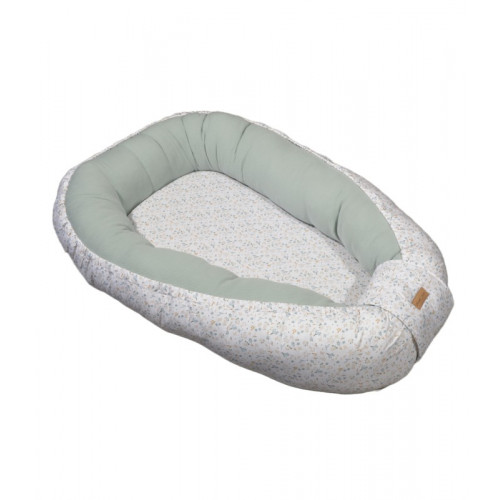 Baby Oliver Des.403 Φωλιά Διπλής όψης-Πλεκτό Ζέρσεϋ Μέντα 100% Βαμβάκι- 75x110 ανοικτή διάσταση