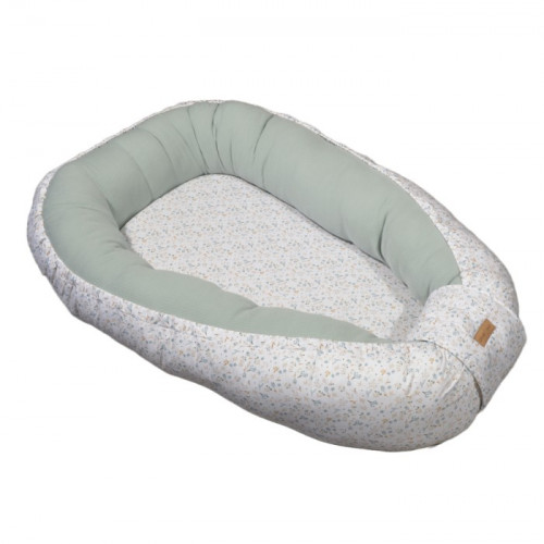 Baby Oliver Des.403 Φωλιά Διπλής όψης-Πλεκτό Ζέρσεϋ Μέντα 100% Βαμβάκι- 75x110 ανοικτή διάσταση