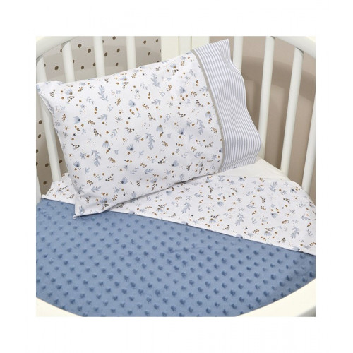 Baby Oliver Des.401 Minky Κουβέρτα Αγκαλιάς Διπλής Όψης Ραφ 75x95