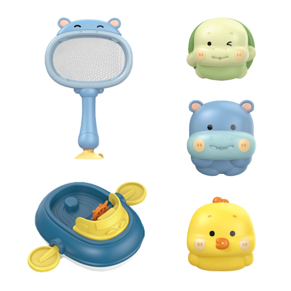 Η φωτογραφία δείχνει Το σετ Fishing με παιχνίδια για το μπάνιο ήρθε με σκοπό να κάνει τη διαδικασία του μπάνιου πιο διασκεδαστική για τα παιδιά και εύκολη για κάθε γονέα.