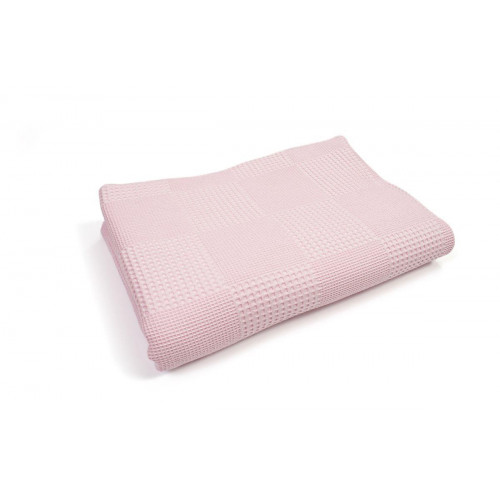 DIMCOL Κουβέρτα Πικέ bebe Μονόχρωμη 80X110 Ροζ 100% Cotton 31122620006