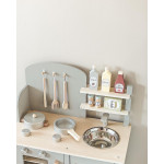 JABADABADO ΞΥΛΙΝΗ ΠΑΙΔΙΚΗ ΚΟΥΖΙΝΑ ΜΕ ΚΑΤΣΑΡΟΛΙΚΑ ΓΚΡΙ.