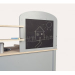 JABADABADO ΞΥΛΙΝΗ ΠΑΙΔΙΚΗ ΚΟΥΖΙΝΑ ΜΕ ΚΑΤΣΑΡΟΛΙΚΑ ΓΚΡΙ.