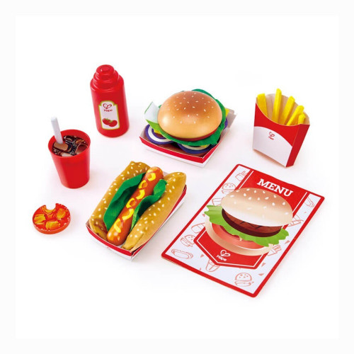 HAPE PLAYFULLY DELICIOUS ΞΥΛΙΝΟ ΣΕΤ FAST FOOD E3160