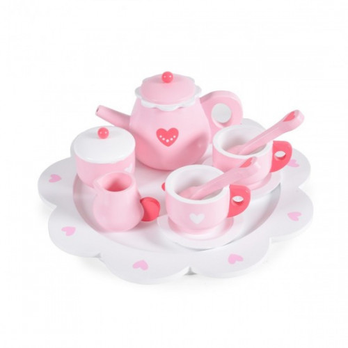 Ξύλινο σετ παιδικό με τσαγιέρα Heart Tea Wooden Set 005 3800146222444