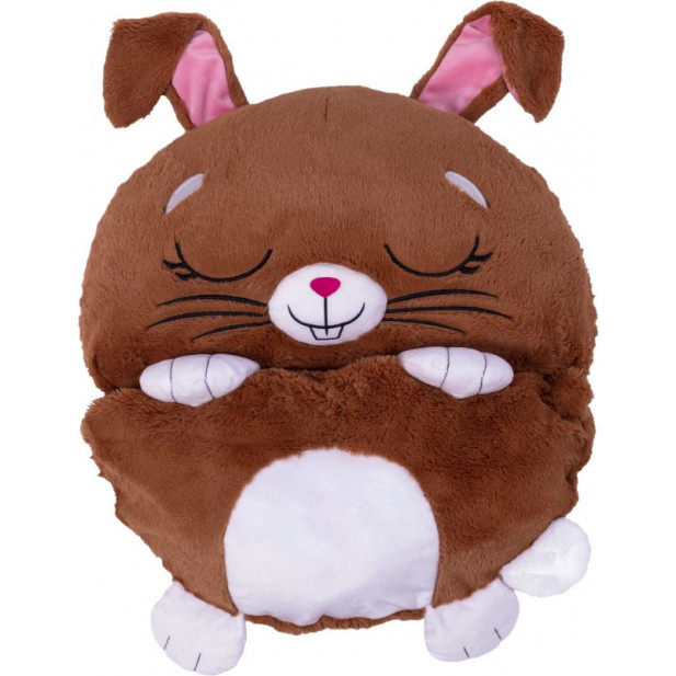 JAP Happy Nappers Chestnut The Brown Bunny-Medium (7169)Tο τέλειο μαξιλάρι παιχνιδιού που ανοίγει και γίνεται ένας τέλειος υπνόσακος έκπληξη!Οι Happy Nappers είναι ένας διασκεδαστικός, χνουδωτός φίλος και ένα τέλειο μαξιλάρι παιχνιδιού.