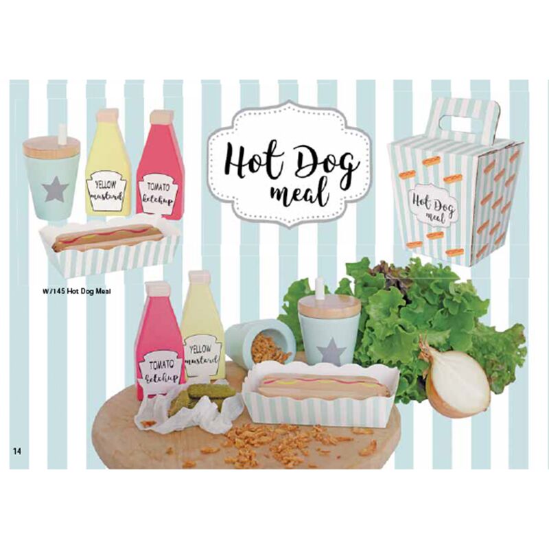 Λαχταριστό hot dog για εσάς και τους φίλους σας!Απολαύστε αυτό το φανταστικό παιχνίδι με τους φίλους και την οικογένεια σας φτιάχνοντας τα αγαπημένα σας hot dog! Ένα παιχνίδι που καλλιεργεί τη φαντασία και την κοινωνικότητα.