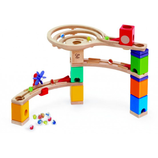 Hape Quadrilla Marble Run Ξύλινο Race To The Finish-58Τμχ (E6021A).