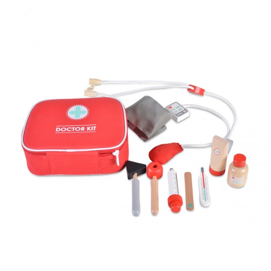 Χαρακτηριστικά Προϊόντος:Ξύλινο Σετ Γιατρου της MONI Toys.