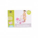 Ξύλινο Καροτσάκι για Κούκλες MONI Toys.