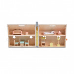 Χαρακτηριστικά Προϊόντος:Πτυσσόμενο Ξύλινο Κουκλόσπιτο MONI Toys.