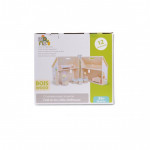 Χαρακτηριστικά Προϊόντος:Πτυσσόμενο Ξύλινο Κουκλόσπιτο MONI Toys.