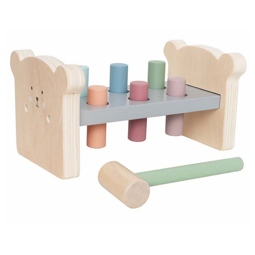 JABADABADO ΞΥΛΙΝΟΣ ΠΑΓΚΟΣ ΜΕ ΚΥΛΙΝΔΡΟΥΣ ΚΑΙ ΣΦΥΡΙ TEDDY JB-C2517 