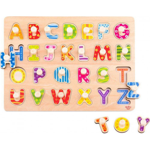TOOKY TOY ΞΥΛΙΝΟ ΠΑΖΛ ΜΕ ΓΡΑΜΜΑΤΑ 6970090043093