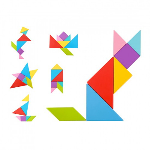 TOOKY TOY TY879 ΞΥΛΙΝΟ ΠΑΙΧΝΙΔΙ TANGRAM ΠΑΖΛ 6970090042317
