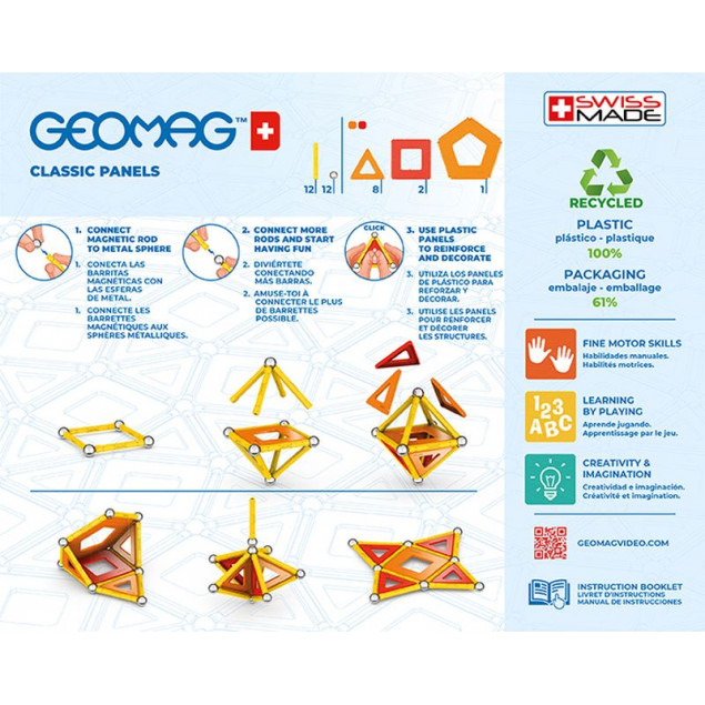 Geomag Σετ Classic Panels 35 - Green (470).