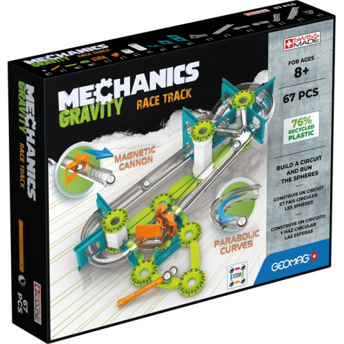 Geomag Σετ Gravity Race Track 67pcs.-Green (PF.530.760.00)