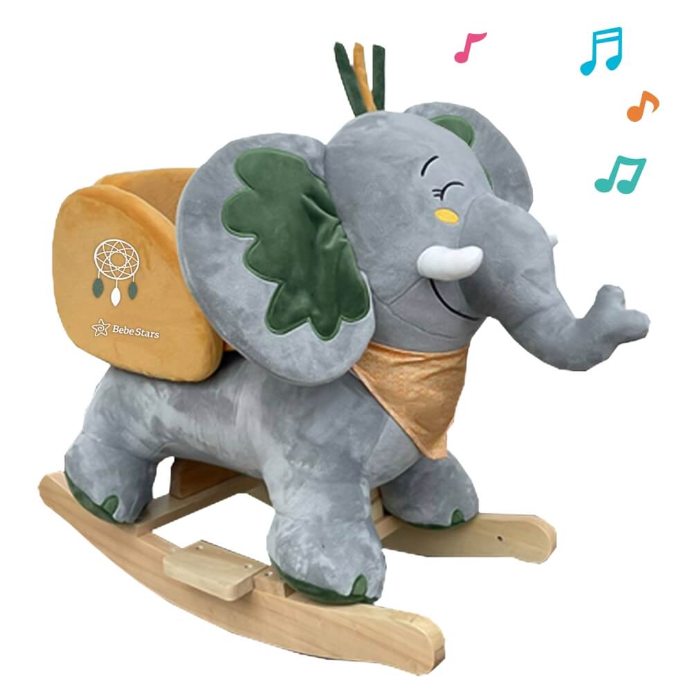 Το κουνιστό Ελεφαντάκι της Bebe Stars, θα γίνει ο καλύτερος σύντροφος των μικρών μας φίλων, με μοντέρνα χρώματα και διασκεδαστικούς ήχους.