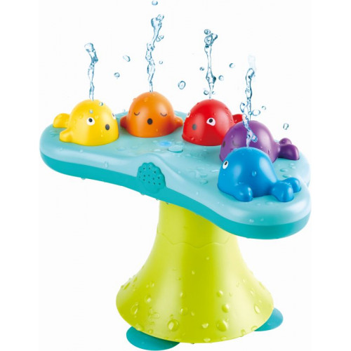 Hape Musical Whale Fountain Μουσικές Φαλαινίτσες Μπάνιου 1 Τεμ E0218A