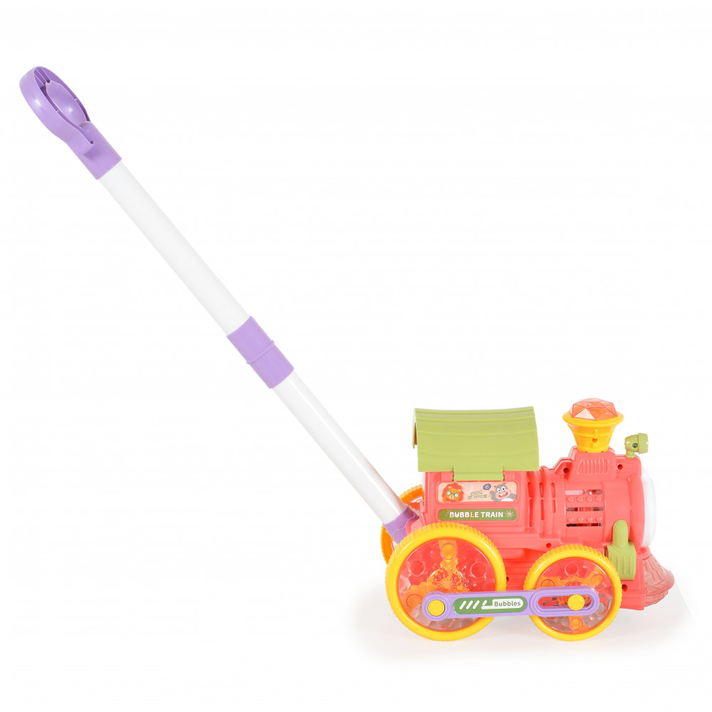 Τρένο με μηχανισμό για φούσκες της εταιρείας Cangaroo.