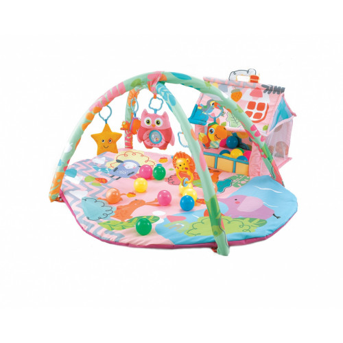 ΓΥΜΝΑΣΤΗΡΙΟ ΔΡΑΣΤΗΡΙΟΤΗΤΩΝ CANGAROO - PLAY MAT HAPPY FARM PINK 3800146265328