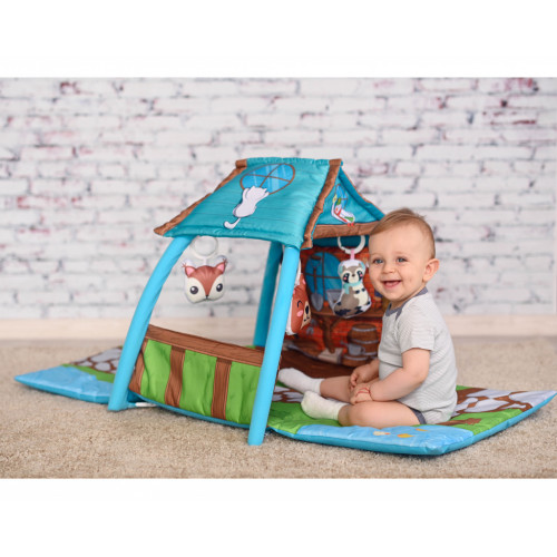 ΓΥΜΝΑΣΤΗΡΙΟ - ΧΑΛΑΚΙ ΔΡΑΣΤΗΡΙΟΤΗΤΩΝ 2 ΣΕ 1 - PLAYMAT LITTLE HOUSE 113x56x53 1030042