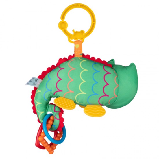 Bali Bazoo λούτρινο παιχνίδι, πολύχρωμο με κρεμαστές λεπτομέριες και μασητικό οδοντοφυίας.