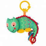 Bali Bazoo λούτρινο παιχνίδι, πολύχρωμο με κρεμαστές λεπτομέριες και μασητικό οδοντοφυίας.