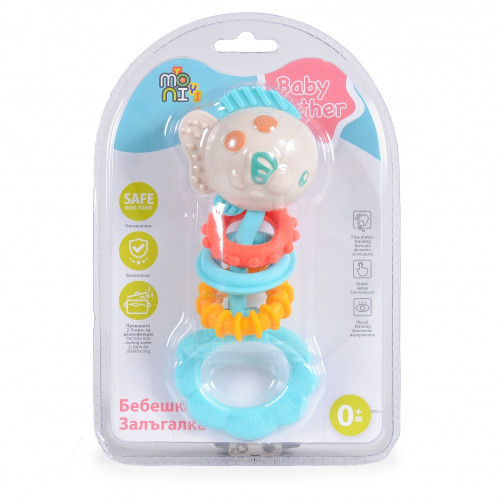ΚΟΥΔΟΥΝΙΣΤΡΑ ΜΑΣΗΤΙΚΟ ΨΑΡΑΚΙ ΜΕ ΚΡΙΚΟΥΣ MONI TOYS HE0137 BABY RATTLE 3800146222338
