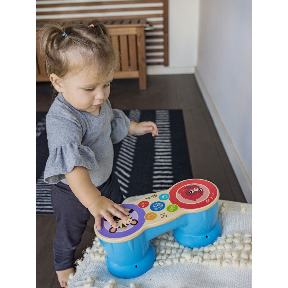 Η φωτογραφία δείχνει ΠΕΡΙΓΡΑΦΗHape Kids II Ξύλινο Magic Touch Drum Upbeat Tunes (800898).