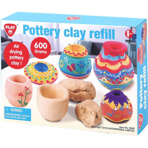 Playgo Πηλός Pottery Clay Refill 600gr (8509)
