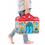 Hape Railway Ξύλινος Σιδηρόδρομος Train Station Set (E3877K).