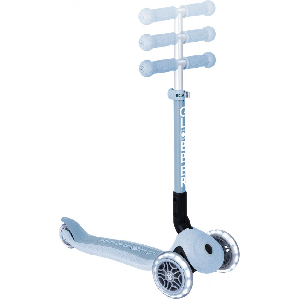 Globber Scooter Junior Foldable Lights Eco Blueberry (692-501).