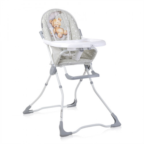 LORELLI ΚΑΡΕΚΛΑΚΙ ΦΑΓΗΤΟΥ HIGH CHAIR MARCEL GREY SLEEPING BEAR 10100322316