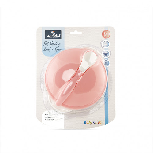 LORELLI ΣΕΤ ΦΑΓΗΤΟΥ ΜΕ ΜΠΩΛ ΚΑΙ ΚΟΥΤΑΛΙ BLUSH PINK 10230400005