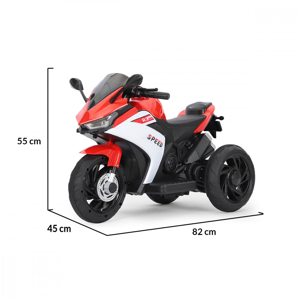 Ηλεκτροκίνητη μηχανή της εταιρείας Moni Cangaroo κατάλληλη για παιδιά από 3 έως 8 ετών και μέγιστου βάρους τα 30 κιλά.