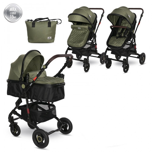 LORELLI 2 ΣΕ 1 ΚΑΡΟΤΣΙ ΑΝΤΙΣΤΡΕΨΙΜΟ ΚΑΙ ΜΕΤΑΤΡΕΠΟΜΕΝΟ ΣΕ ΚΑΛΑΘΟΥΝΑ ALBA PREMIUM LODEN GREEN 10021422383A