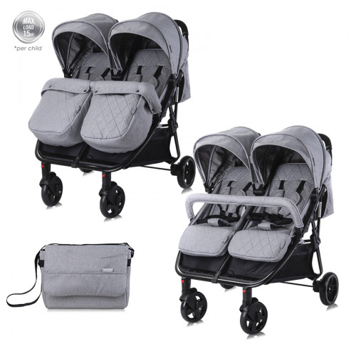 LORELLI ΚΑΡΟΤΣΙ ΔΙΔΥΜΩΝ DUO COOL GREY 10021542386