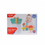 Η φωτογραφία δείχνει Σετ 8 τεμ μπαιχνιδια μπανιου με κουβαδάκι με δίχτυ και παιχνίδια με βαρκούλες και ψαράκιαΚατάλληλο για 12+ μηνών