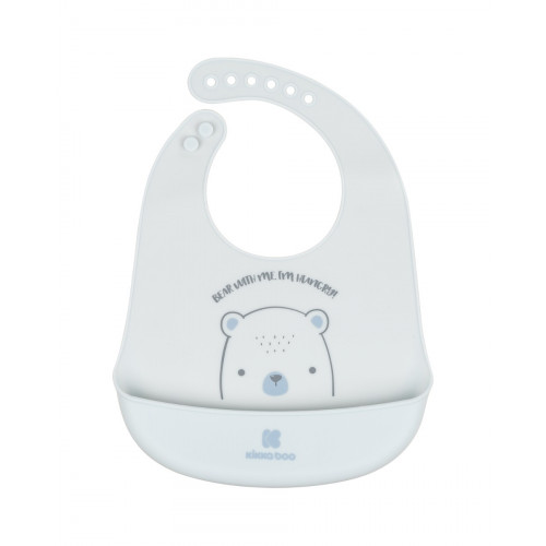 KIKKA BOO ΣΑΛΙΑΡΑ ΣΙΛΙΚΟΝΗΣ BEAR WITH ME BLUE 31303030044