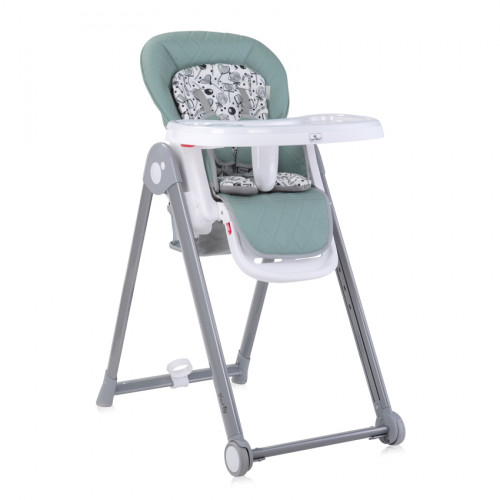LORELLI ΚΑΡΕΚΛΑΚΙ ΦΑΓΗΤΟΥ HIGH CHAIR PARTY ICEBERG GREEN LEATHER 10100372334 - (ΔΩΡΟ AΞΙΑΣ €6 ΜΠΩΛ ΦΑΓΗΤΟΥ)