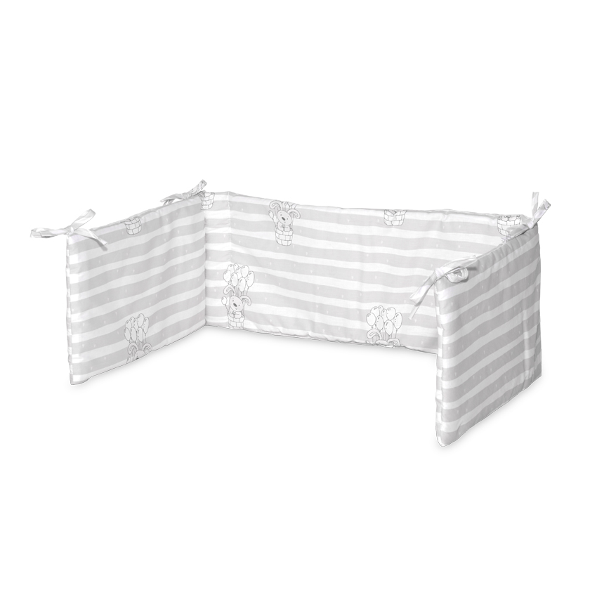 Η φωτογραφία δείχνει ΠΡΟΣΤΑΤΕΥΤΙΚΗ ΠΕΡΙΜΕΤΡΙΚΗ ΠΑΝΤΑ ΚΡΕΒΑΤΙΟΥ ΜΕ ΚΟΡΔΟΝΙΑ1 ΕΝΙΑΙΟ ΤΕΜΑΧΙΟΒΑΜΒΑΚΕΡΗΚΑΤΑΛΛΗΛΗ ΑΠΟ 0+ ΜΗΝΩΝΔιαστάσεις: 145/27cm100% βαμβακερό κάλυμμαΠολυεστερικό γέμισμα