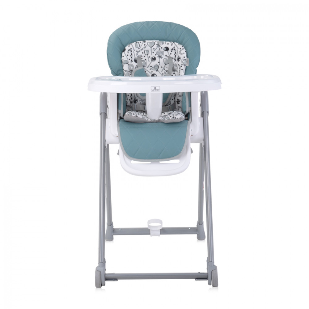 LORELLI ΚΑΡΕΚΛΑΚΙ ΦΑΓΗΤΟΥ HIGH CHAIR PARTY ARCTIC BLUE LEATHER 10100372333 - (ΔΩΡΟ AΞΙΑΣ €6 ΜΠΩΛ ΦΑΓΗΤΟΥ)