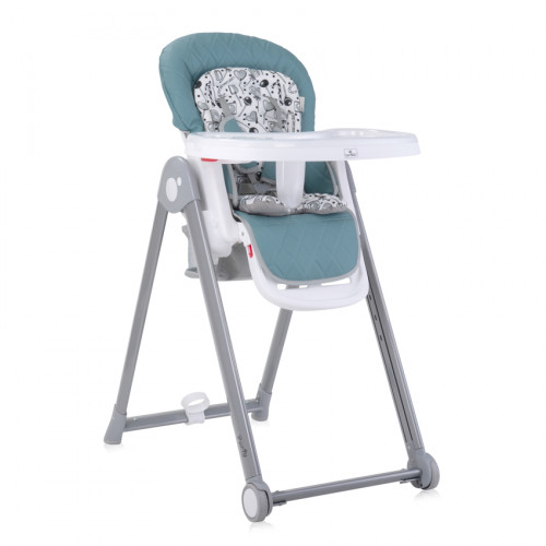 LORELLI ΚΑΡΕΚΛΑΚΙ ΦΑΓΗΤΟΥ HIGH CHAIR PARTY ARCTIC BLUE LEATHER 10100372333 - (ΔΩΡΟ AΞΙΑΣ €6 ΜΠΩΛ ΦΑΓΗΤΟΥ)