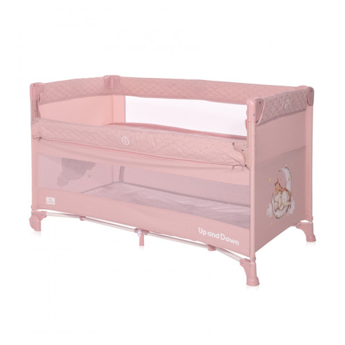 LORELLI ΠΑΡΚΟΚΡΕΒΑΤΟ 2 ΕΠΙΠΕΔΩΝ LORELLI UP AND DOWN SLEEPING ANIMALS MELLOW ROSE 10080062373 