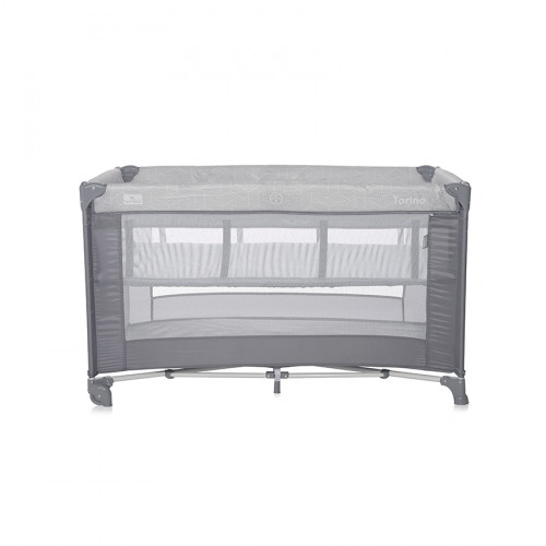 LORELLI ΠΑΡΚΟΚΡΕΒΑΤΟ TORINO 2 LAYERS GREY STRIPED ELEMENTS 10080462213