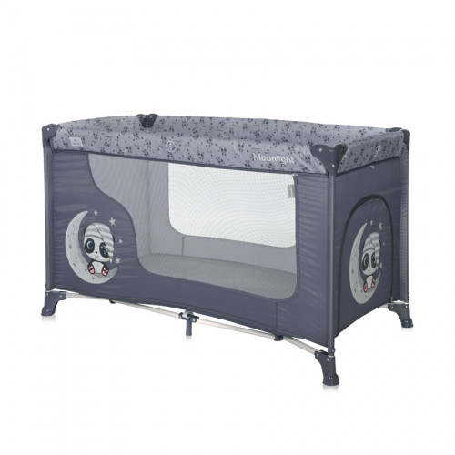 LORELLI ΠΑΡΚΟΚΡΕΒΑΤΟ MOONLIGHT 1 ΕΠΙΠΕΔΟΥ COOL GREY PANDAS 10080392362