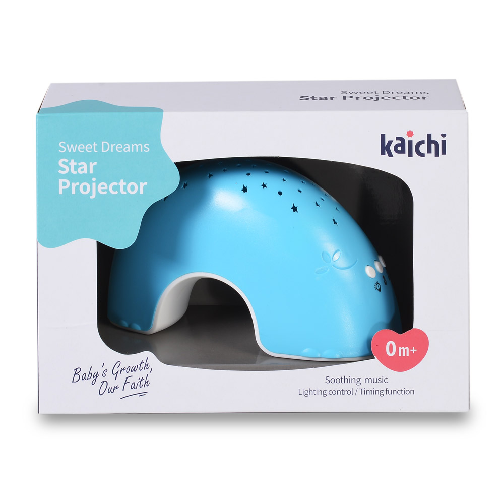 Προτζέκτορας της εταιρείας Kaichi με χαλαρωτικούς ήχους, χρονοδιακόπτη και λειτουργία με φώταΔιαστάσεις: 7.