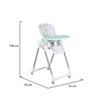 Η φωτογραφία δείχνει Πολυλειτουργική καρέκλα φαγητού της εταιρείας Moni (Cangaroo) κατάλληλη για χρήση σε παιδιά με μέγιστο βάρος τα 15 κιλάΔιαθέτει 6 επίπεδα ρύθμισης ύψους5 θέσεις ρύθμισης της πλάτης3 ρυθμίσεις υποποδίου 3 θέσεις δίσκου τροφοδοσίας διπλής στρώσηςΣύστημα ασφαλείας 5 σημείων με ρυθμ